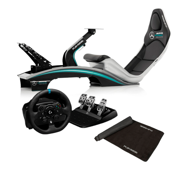 Simulador Playseat F1+Volante G923 Logitech Xbox y Alfombra