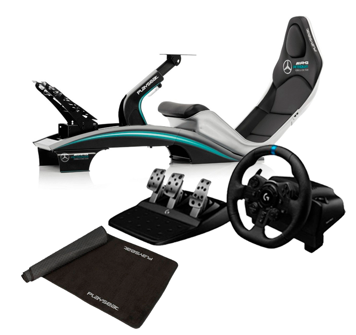 Simulador Playseat F1 + Volante G923 Logitech PS y Alfombra